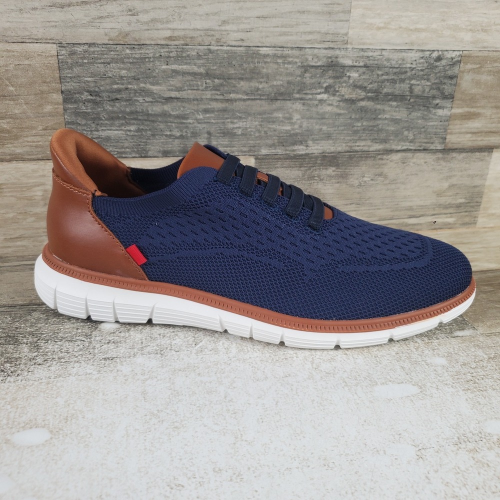 Marc Joseph New York Edison Street Mens Shoe Sz 10.5 M Navy Mesh Slip On Sneaker
